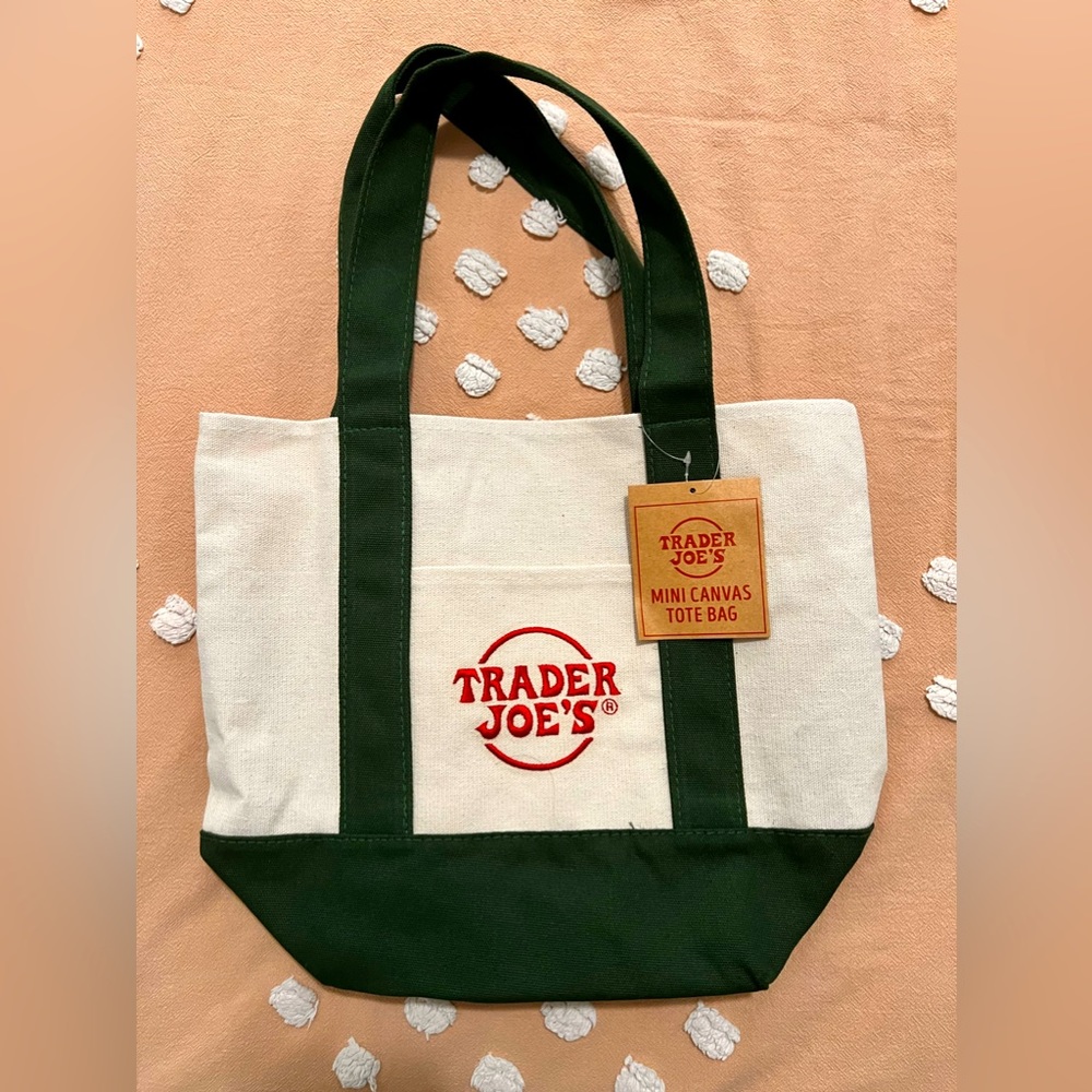 Trader Joe’s Mini Tote in Forest Green!